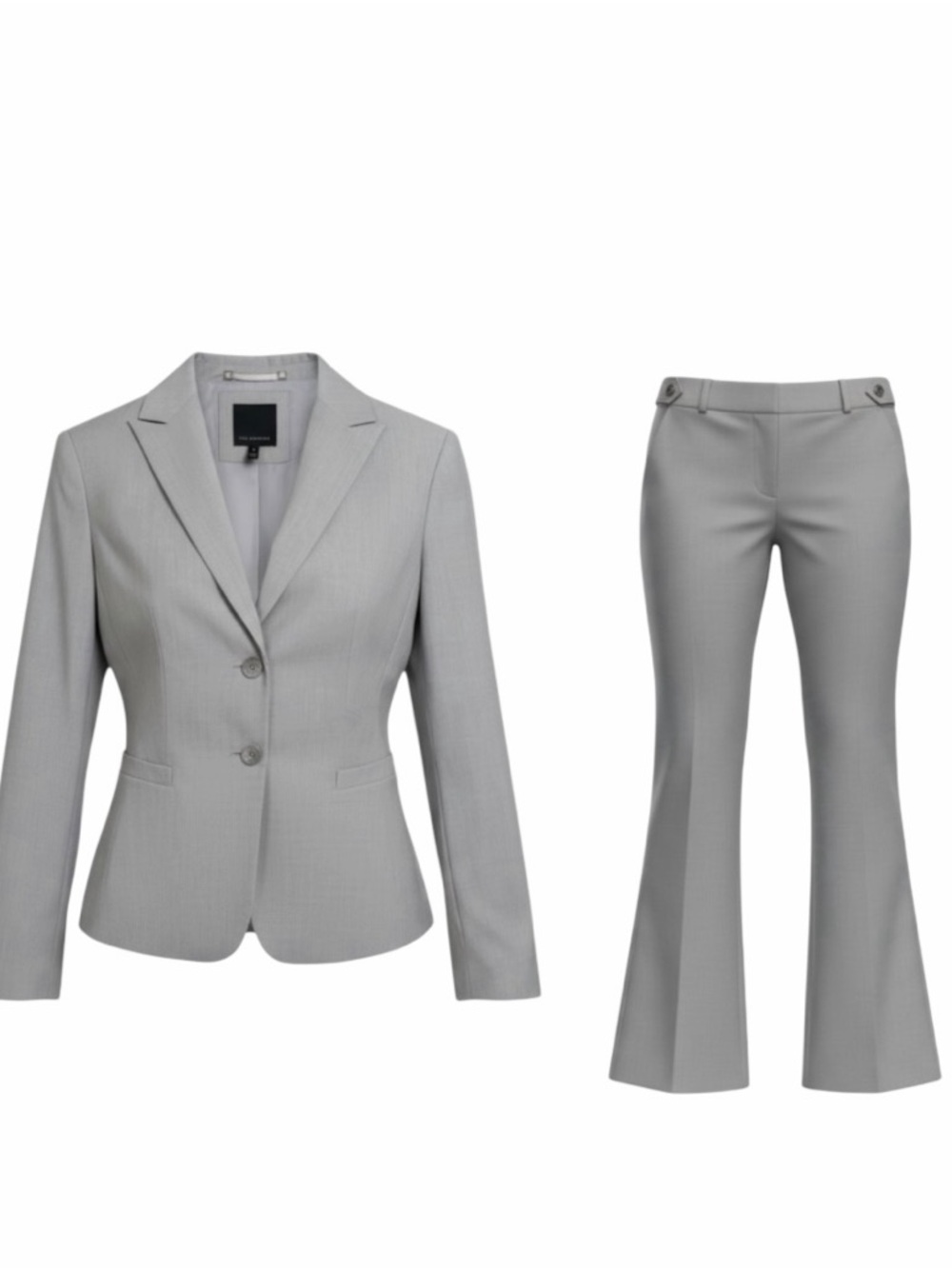 The Limited Light Grey Blazer Jacket and Drew Fit Flare Pants Size 4 - Picture 11 of 12